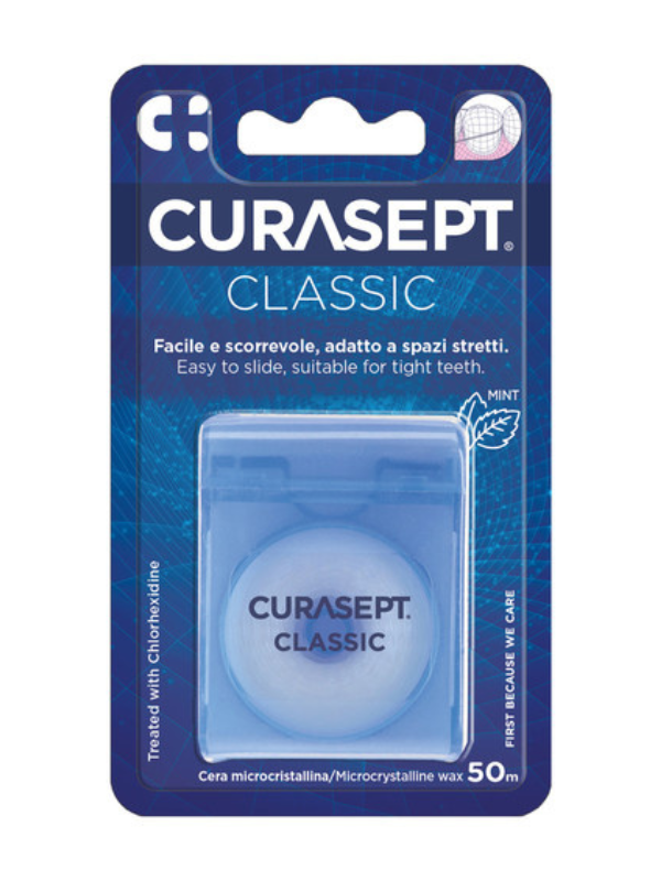 Zobna nitka CURASEPT CLASSIC – povoščena
