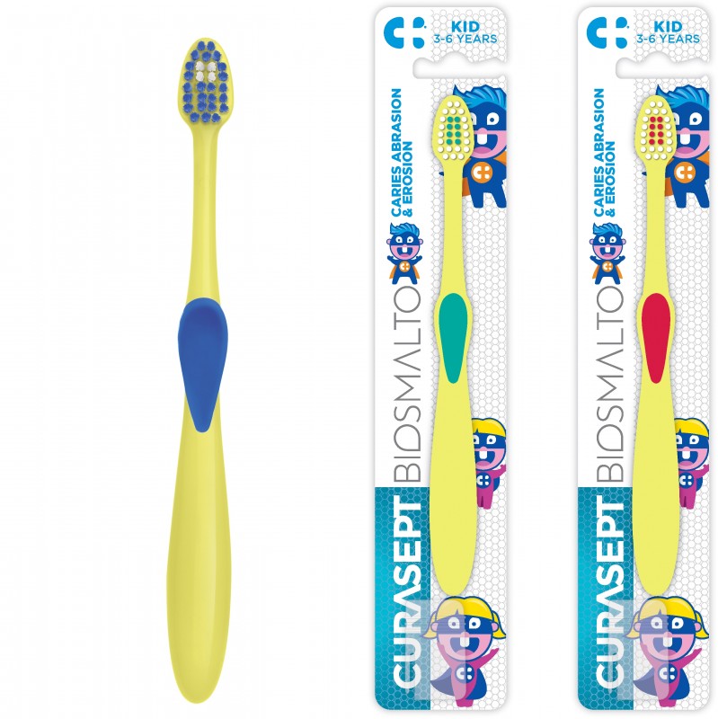Otroška zobna ščetka CURASEPT BIOSMALTO  od 3 do 6 let 
