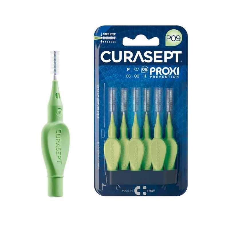 Medzobne ščetke CURASEPT PROXI PREVENTION P09 5x – svetlo zelena
