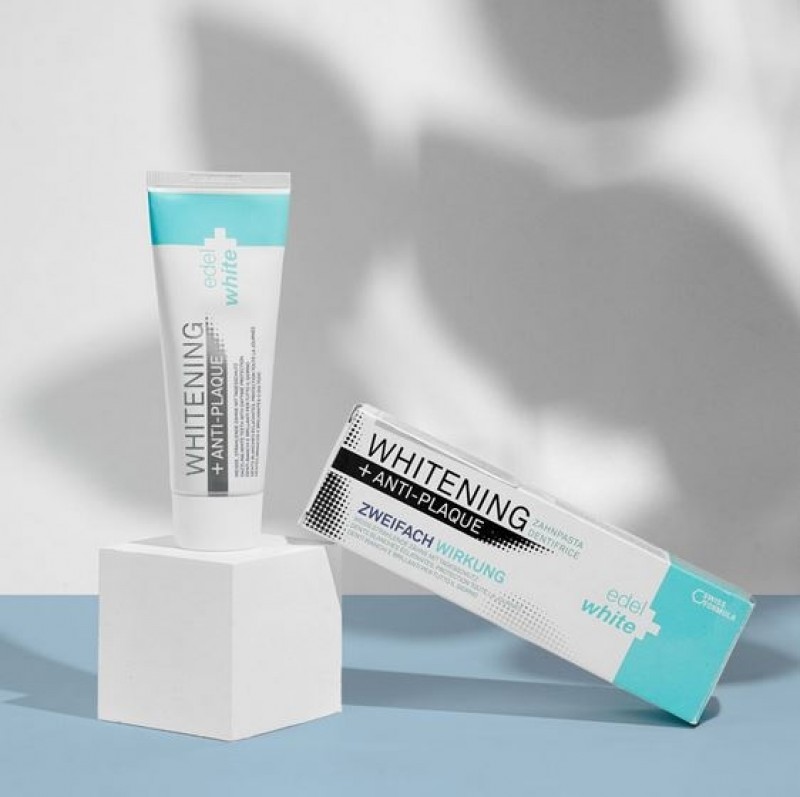 Edel+White Anti-Plaque + Whitening zobna pasta, 75 mL