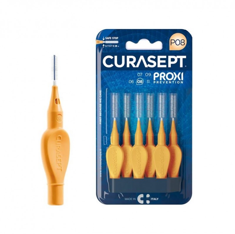 Medzobne ščetke CURASEPT PROXI PREVENTION P08 5x – oranžna
